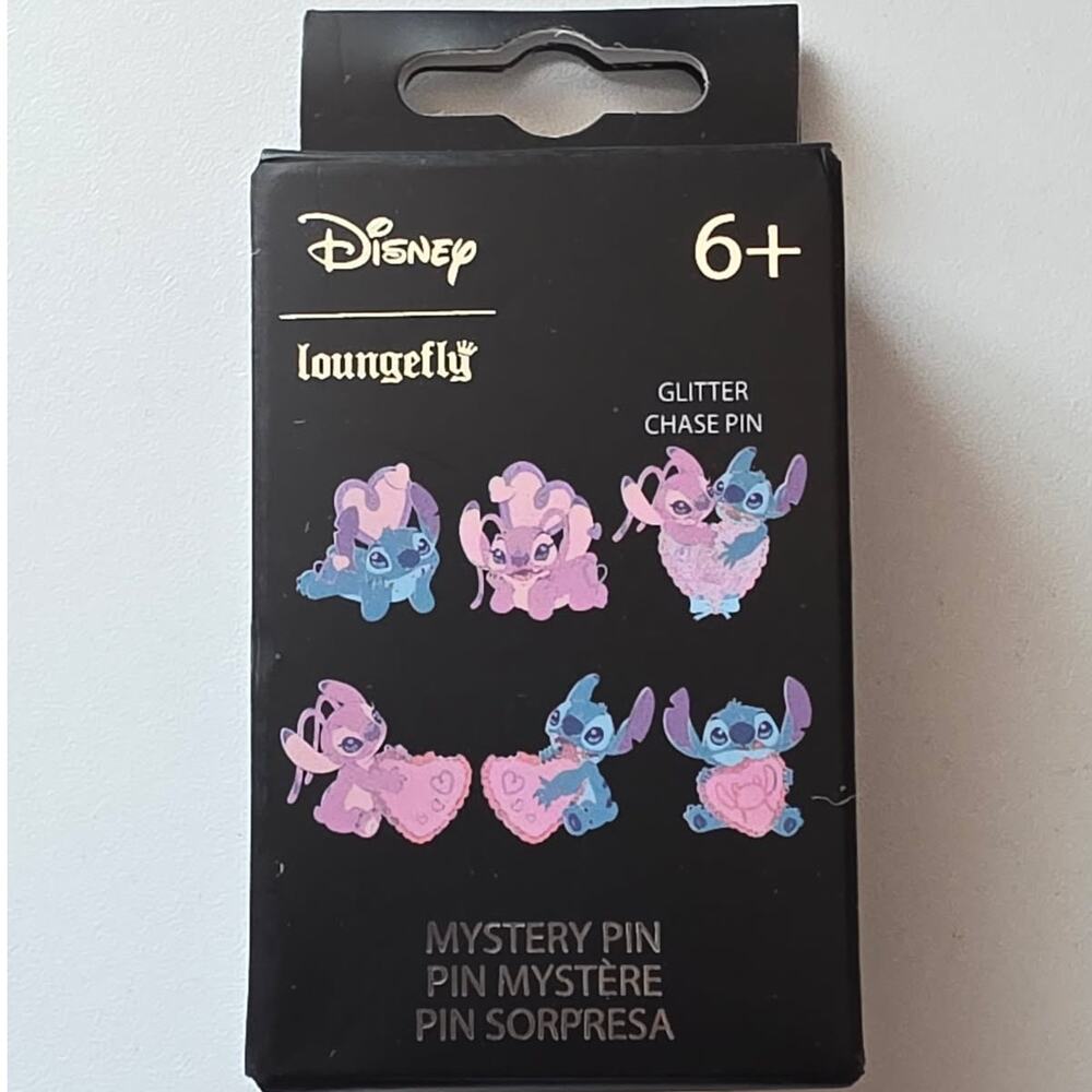 Loungefly Disney Lilo & Stitch Angel & Stitch Hearts Blind Box Enamel Pin | NIB